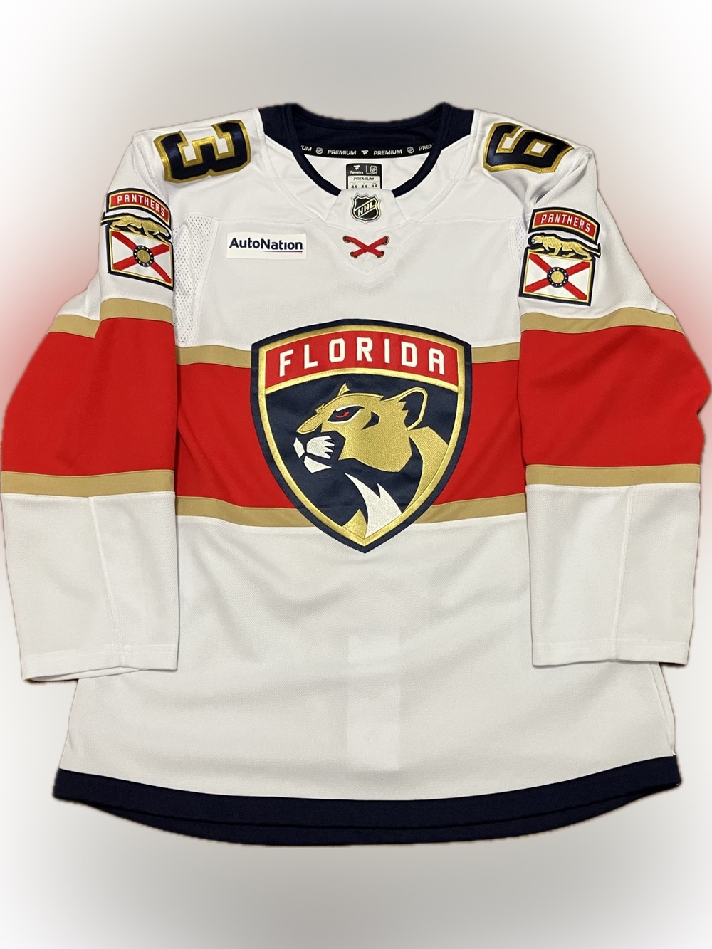 Florida Panthers Brad Marchand Fanatics Premium NHL Hockey Jersey Size 44